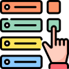 Icono de Opciones de Préstamo Icono de selección de opciones de préstamo en Economía Productiva, adaptado a las necesidades del cliente