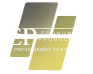 Logo de Economía Productiva con fondo negro, empresa de financiamiento en México